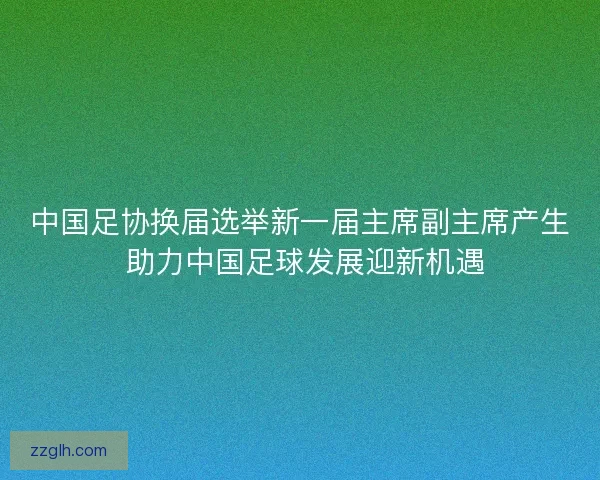中国足协换届选举新一届主席副主席产生 助力中国足球发展迎新机遇